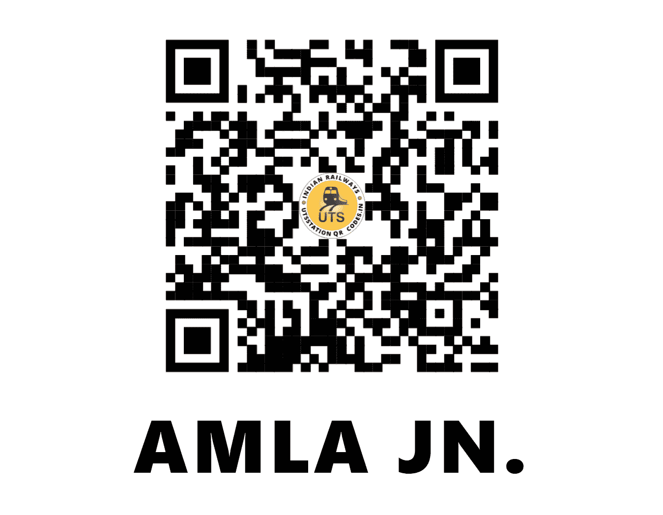 UTS QR Code for AMLA JN. - AMLA - CR (MADHYA PRADESH)